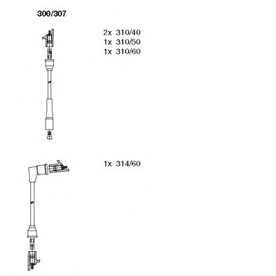 BREMI 300/307 Ignition Cable Kit